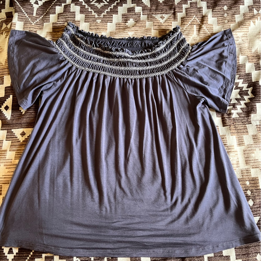 Gray blouse